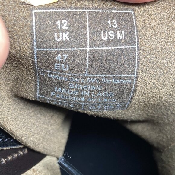 Dr. Martens Sinclair Leather Platform Zip Boot Size 13 Men Brown - Picture 7 of 7